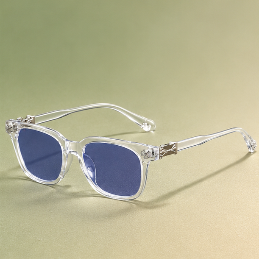 Gafas Anti-Luz Azul Somnae Transparentes y Plateado